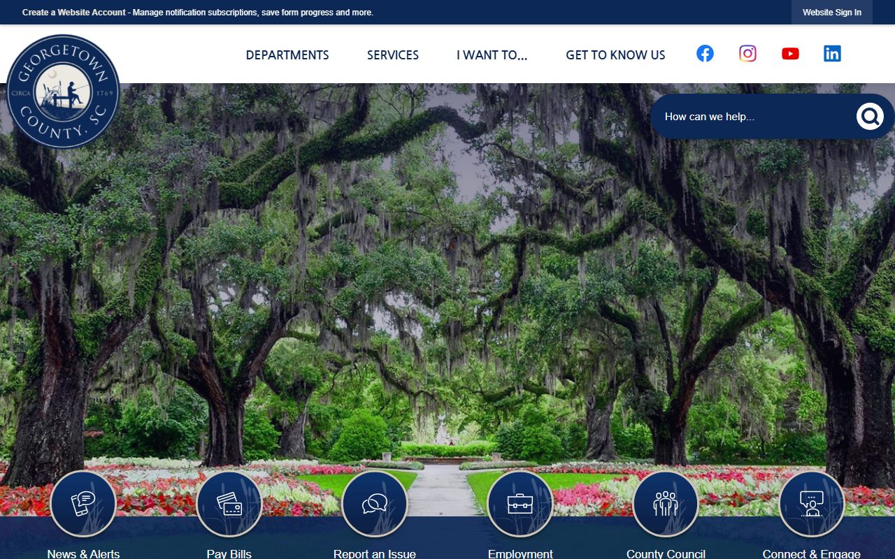 Georgetown County jail roster county government homepage