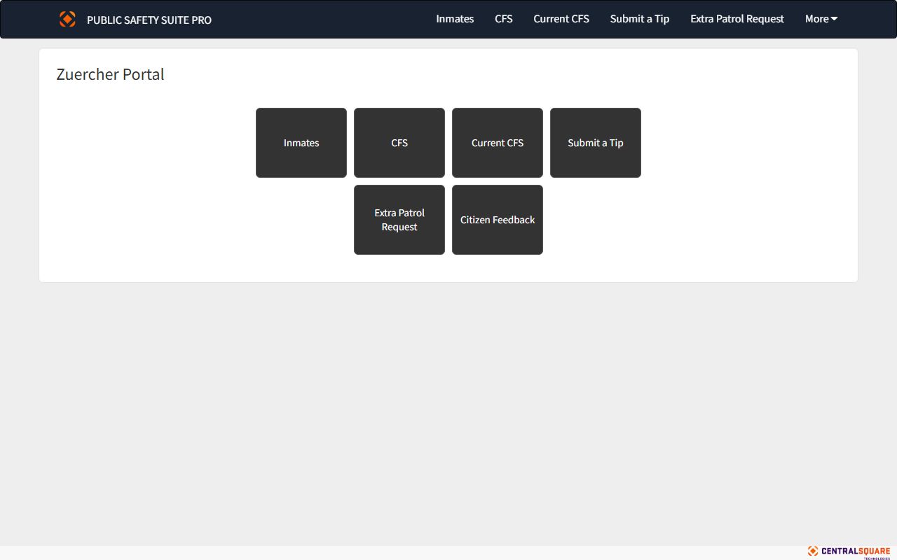 Kershaw County jail roster Zuercher portal search page