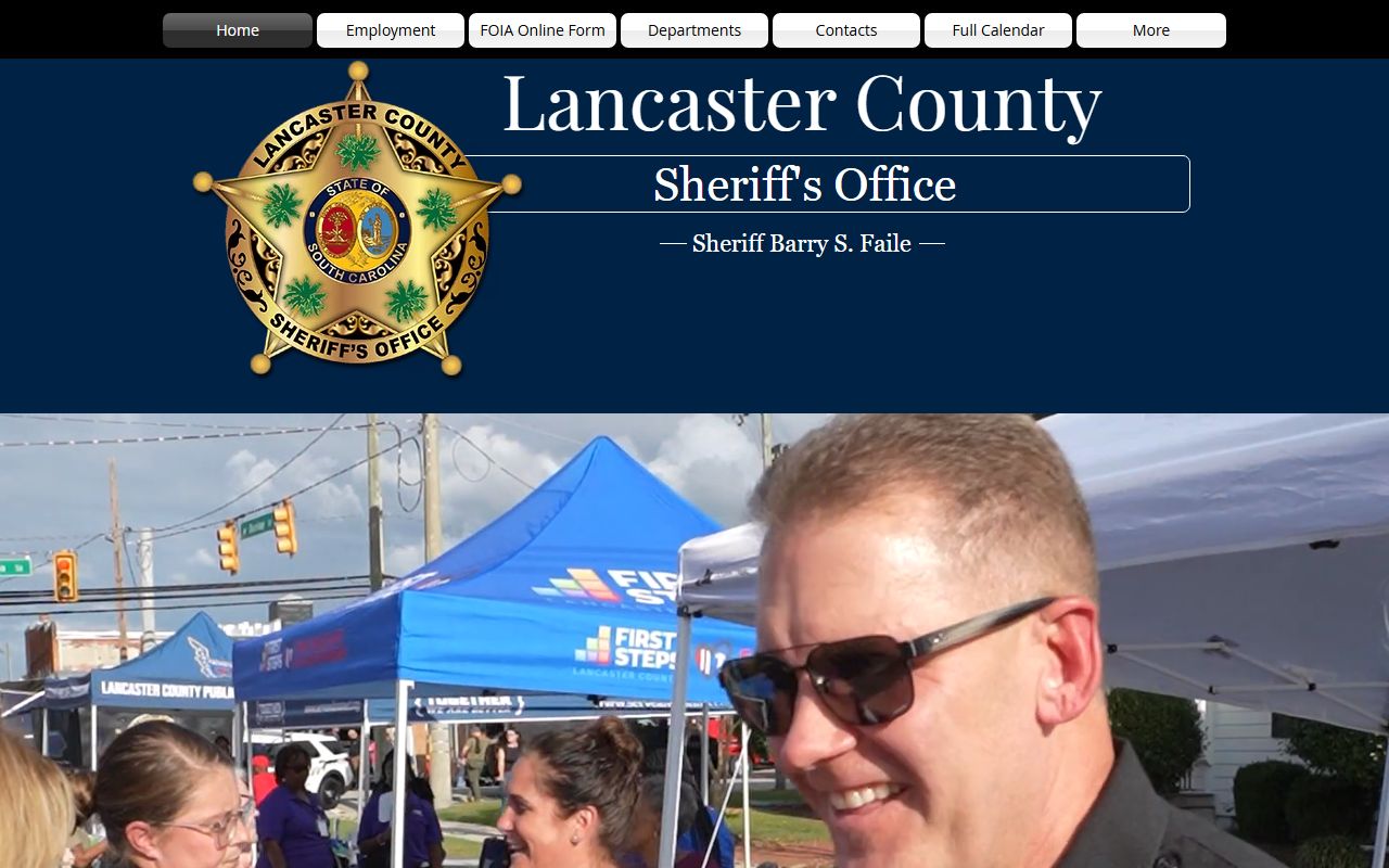 Lancaster County Sheriff's Office website for jail roster access