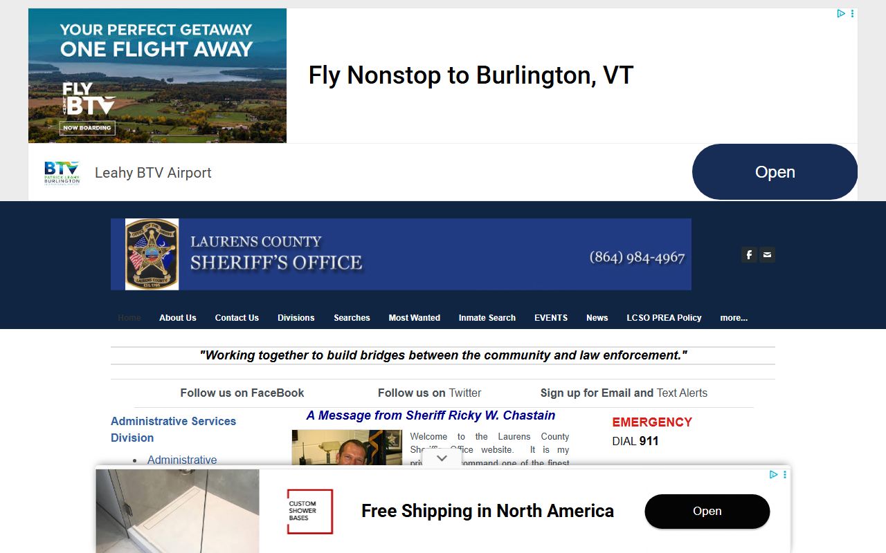 Laurens County Sheriff's Office website