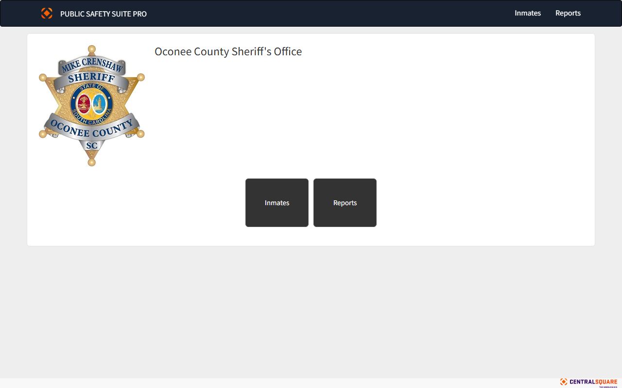 Oconee County Zuercher Portal for searching the jail roster
